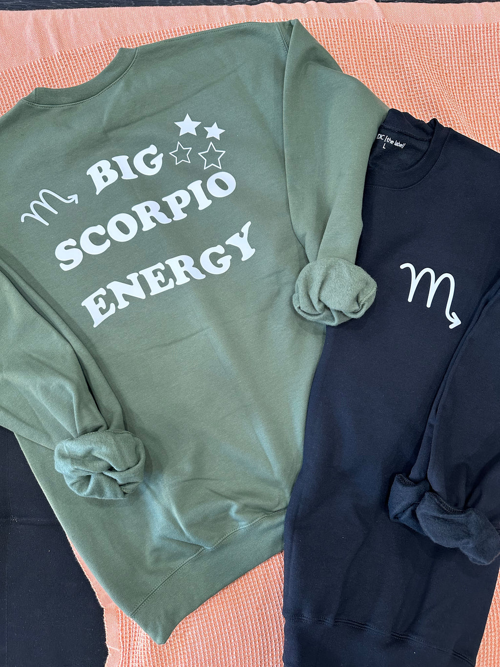 Zodiac-Big Energy Army Green Crew Neck