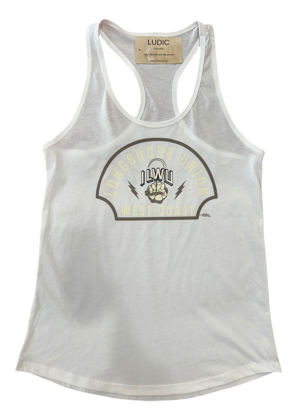 ILWU Shield Racerback- Olive