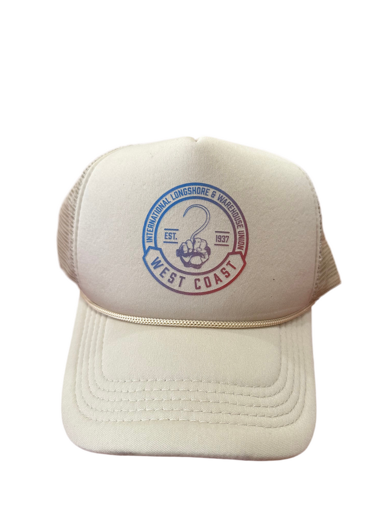 ILWU West Coast-Tan/Blue Logo