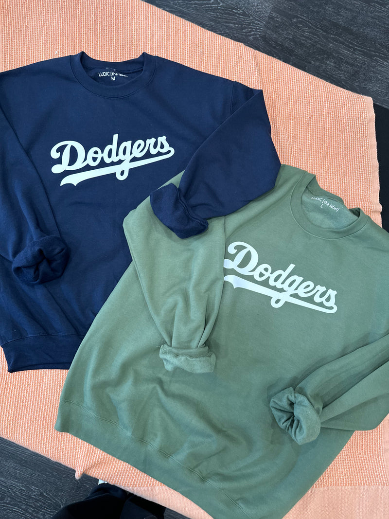 Dodgers Classic Crew Neck- Multiple Color Options