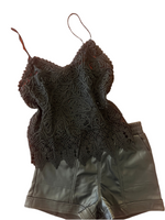 Romi Lace Tank-Black