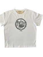 Classic ILWU Logo Box Tee- White/ Grey Logo