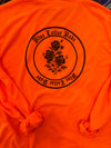 Blue Collar Babe LS w/Rose Logo Dry Fit- Safety Orange