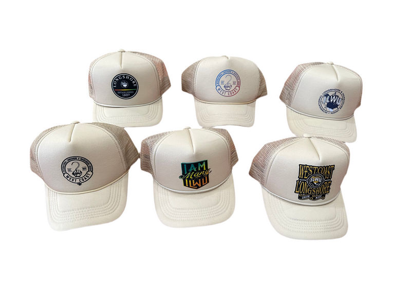 ILWU West Coast-Tan/Blue Logo