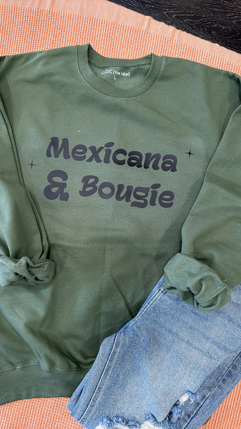 Mexicana & Bougie Army  Crew Neck
