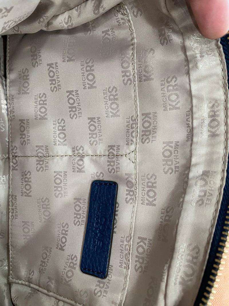 Michael Kors Sandrine Stud Leather Large Crossbody Handbag Bisque Beige  Fulton